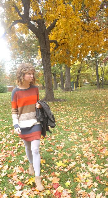 Outfit: fall stripes