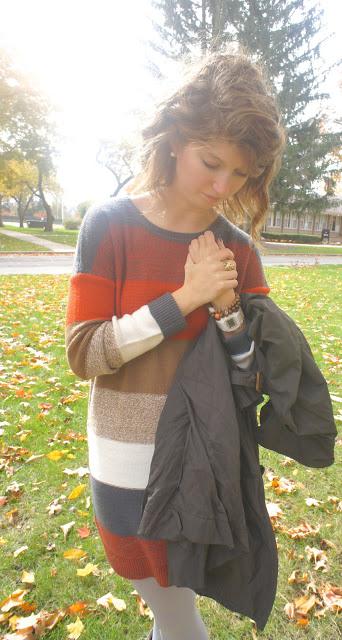 Outfit: fall stripes