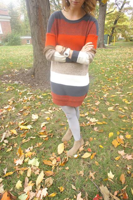 Outfit: fall stripes