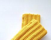Honey Gold Crochet Fingerless Gloves, Mustard Yellow Driving Gloves - MyHobbyShop