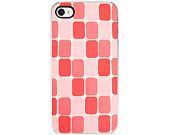 Red and Pink iPhone Case - iPhone 4 and 4s Case, Decorative Cover, Hard Case, Red, Pink, Coral, Rectangles - SweetMomentsCaptured