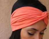 Turban Twist Head Band-Coral - ThreeHeartZ