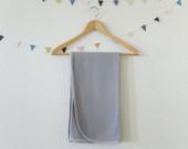 Organic Baby Blanket Thermal - mist gray - AllWildCo