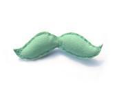 mint mustache brooch - peutfeutre