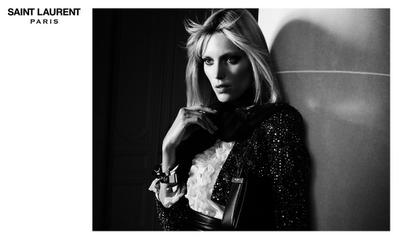 Anja Rubik in Hedi Slimane’s YSL Spring 2013 Campaign