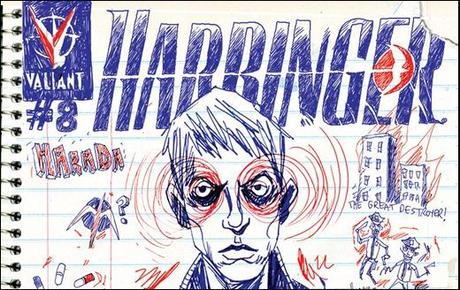 HARBINGER #8 Jeff Lemire Variant Cover