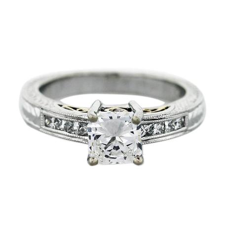 Natalie K Radiant Cut Diamond Engagement Ring, natalie k rings