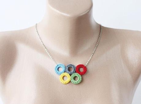 Bubble Jewellery Olympic Rings Necklace - Etsy.com