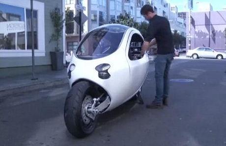 Gyro-Stabilized Electric Motorcycle