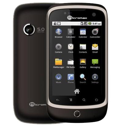 Micromax A70 – Android phone with video calling at a low price
