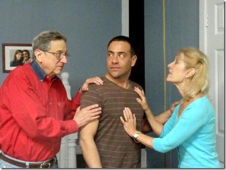Manny Schenk, Steve Salemi and Julie Mitre star in James Downing Theatre's 