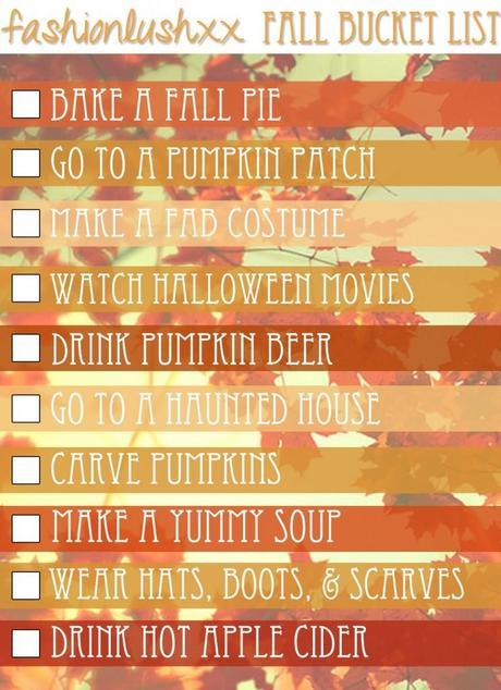 fall bucket list