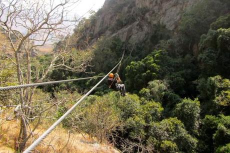 One of the slides on the Malolotja Canopy Tour in Swaziland