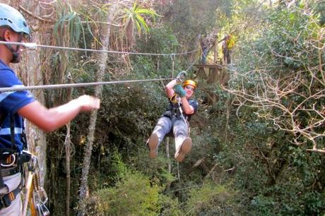 One of the slides on the Malolotja Canopy Tour in Swaziland