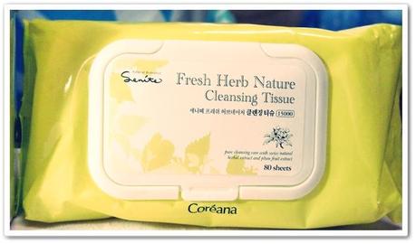 Review: Coreana Senite Fresh Herb Nature Foam & Tissue Cleansing + FOTD'S