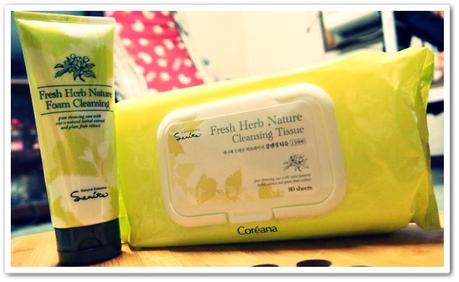 Review: Coreana Senite Fresh Herb Nature Foam & Tissue Cleansing + FOTD'S