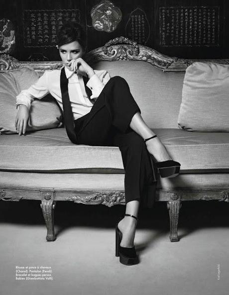 Karl Lagerfield Shot Victoria Beckham in Coco Chanel's House