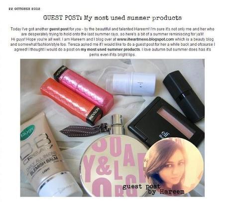 My most used summer products