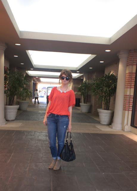 outfit: polka dots and glitz