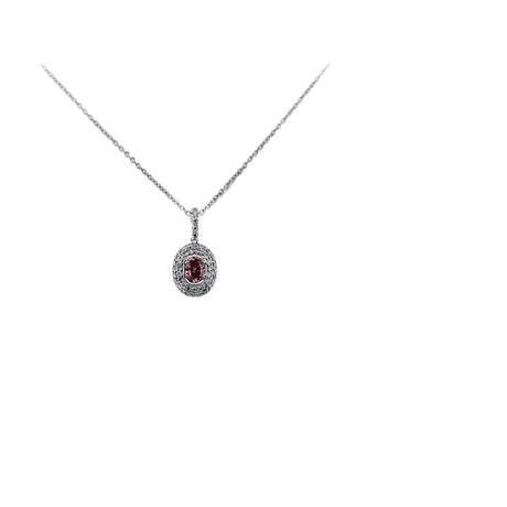 pink diamond halo necklace, pink diamond halo, halo necklace, pink diamonds