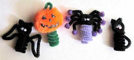 easy halloween craft puppet Halloween Kids Crafts: Easy Finger Puppets