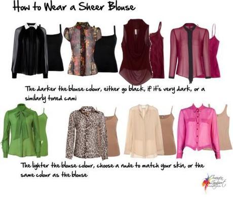 How to wear a sheer blouse