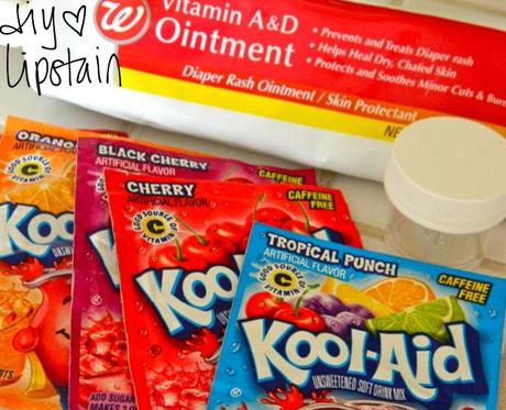 diy koolaid lipstain