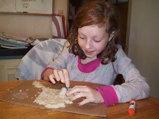 Salt dough relief map