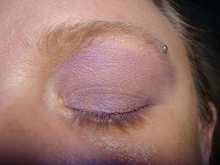 Purple and gold eye look and perfume of the day