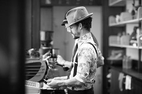 Stumptown barista at the Ace Hotel