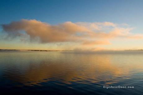 Lewis Lake Sunrise Yellowstone National Park Cloud Reflection
