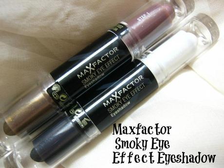 Maxfactor smokey eye effect eyeshadows
