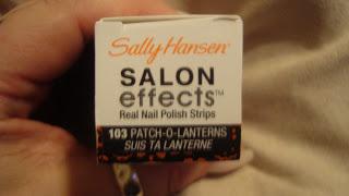 Sally Hansen Salon Effects halloween nails