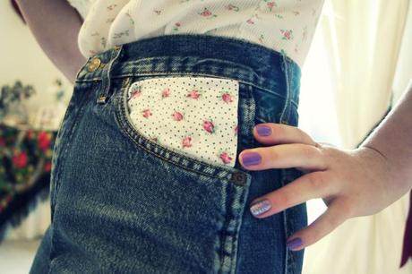*D.I.Y : Floral Pocket Insert Shorts* - Paperblog
