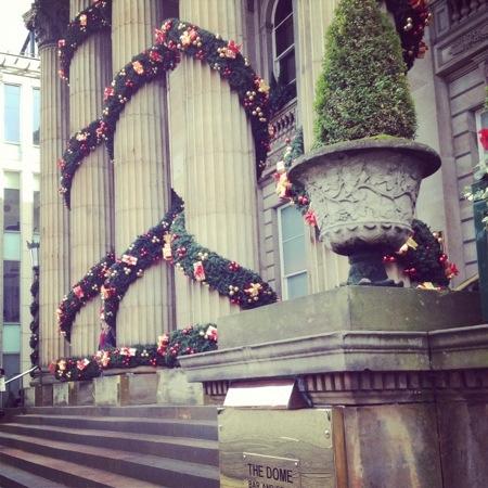 Christmas decorations, the Dome, Edinburgh