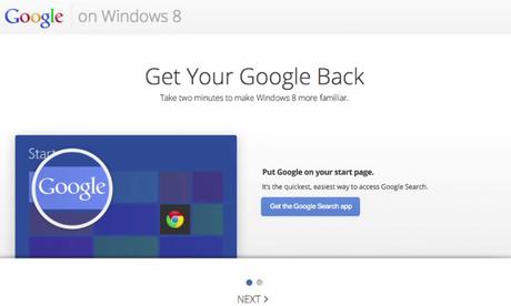 Setting Up Google in Windows 8