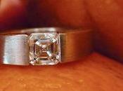 Jewel Week Men's Asscher-Cut Diamond Ring