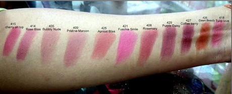Preview - Lotus Herbals Purestay Lipstick Shades