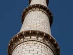 One of the four 40m minarets surrounding the Taj Mahal