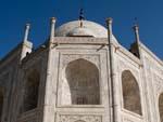 One of the corners of the Taj Mahal