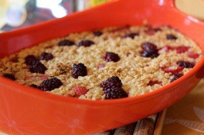 Double Berry Baked Oatmeal