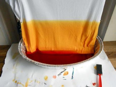 (Almost) Candy Corn Dip Dye T-Shirt