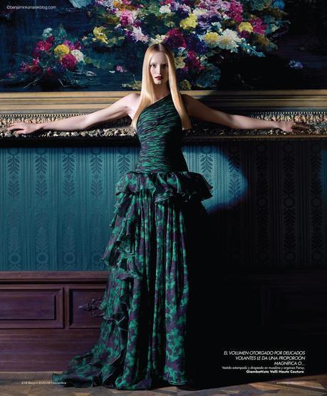 “In My Castle” Model Maud Welzen in Haute Couture for the November 2012 Issue of Harper’s BAZAAR by Benjamin Kanarek