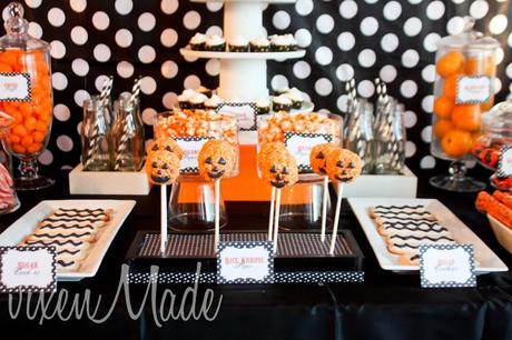 Polkadot & Chevron Halloween Party