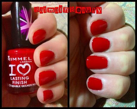 Rimmel London (030) Double Decker Red NOTD