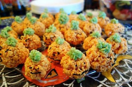 Happy Halloween! Pumpkin Rice Krispie Treats