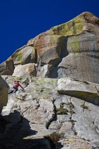 rock climbing the Needles