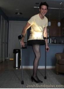 My Award for Best and Most Inspirational Halloween Costume Goes to One-legged Paralympian, Josh Sundquist
