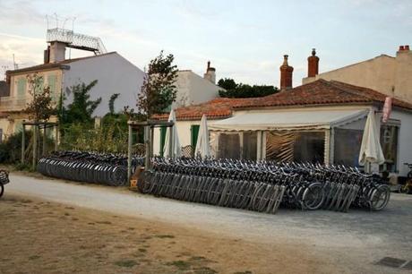 Bikes for rent on the Isle of Aix.