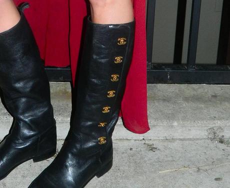 vintage chanel riding boots
